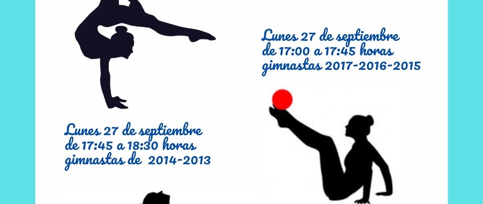 cartel puertas abiertas de rítmica 2021-2022